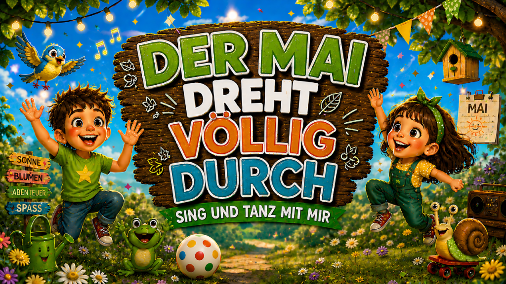 Der Mai dreht völlig durch, kostenloses Suchsel zum Kinderlied