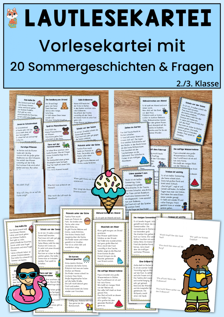 Lautlesekartei 20 Sommergeschichten