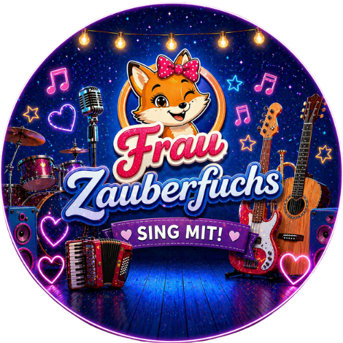 Sing mit Frau Zauberfuchs Kinderlieder im Volks Rock'n'Roll Stil
