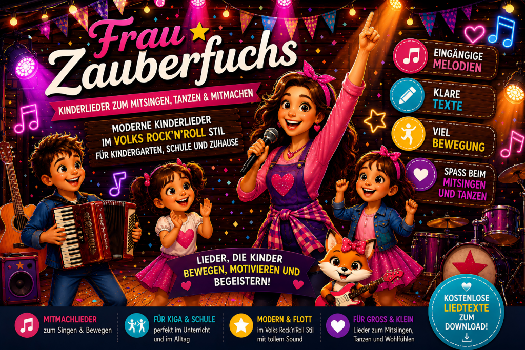 Volks Rock'n'Roll Songs für Kinder